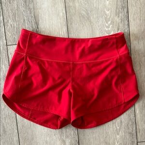 Mid rise Lululemon speed shorts